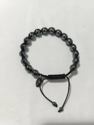 Pulsera Lotus Negra y Plateada