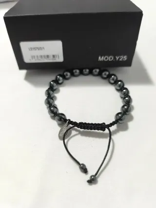 Pulsera Lotus Negra y Plateada