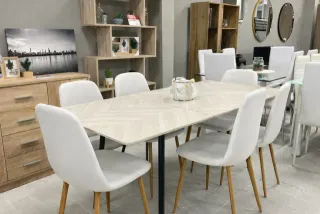 Mesa extensible con 6 sillas - entrega gratis