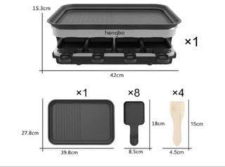 Parrilla Eléctrica Raclette HengBO 105