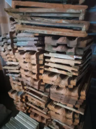 Tejas planas de barro ,lote entero