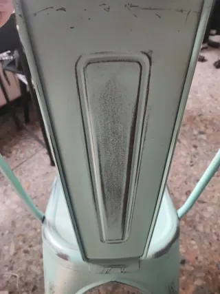 Silla Tolix Metal Teal