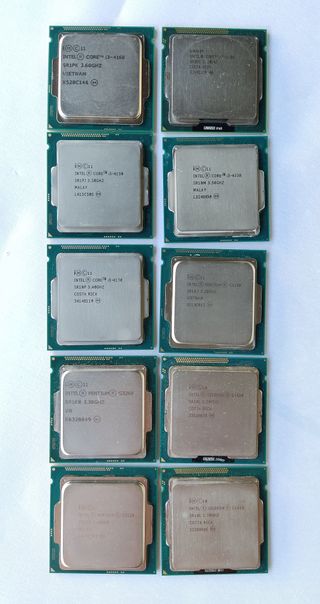 Lote 10 x Intel i3, Pentium, Celeron