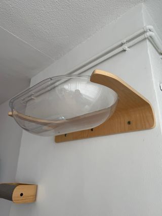 Estante/Cama Gato Pared Madera y Plástico