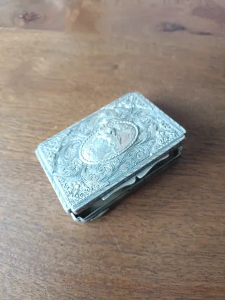 Cajita plata 800 antigua decorada