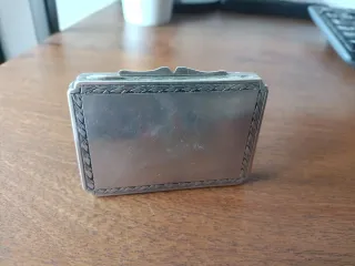 Cajita plata 800 antigua decorada