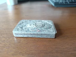 Cajita plata 800 antigua decorada