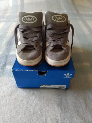 Zapatillas Adidas Campus Gris Talla 38 2/3