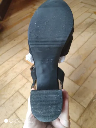 Sandalias tacón negras Primark Talla 39