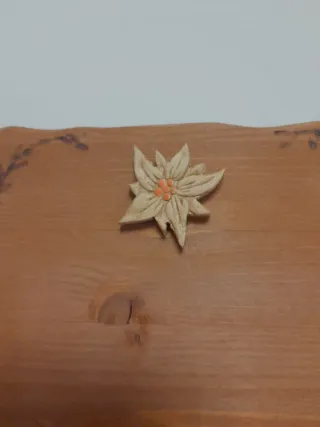 Cornice portafoto in legno decorata