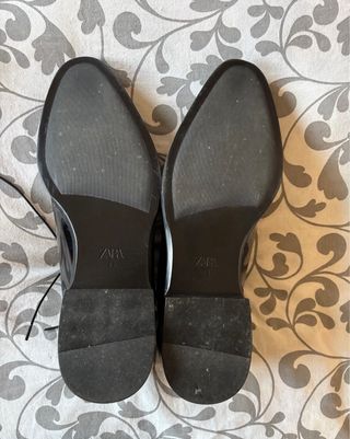 Scarpe uomo Zara vernice nere lacci 45