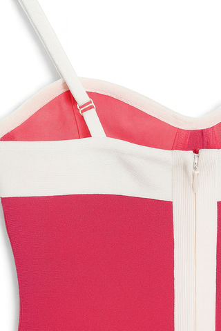 Vestido Vandaag Talla S Rojo y Blanco