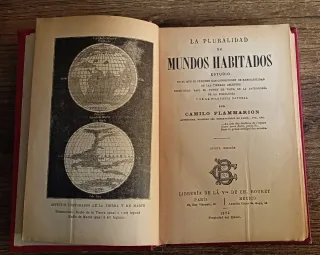 La Pluralidad de Mundos Habitados. Libro antiguo