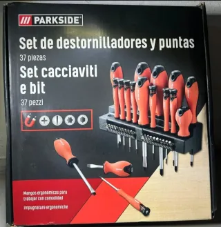 Set Destornilladores y Puntas Parkside 37 Piezas