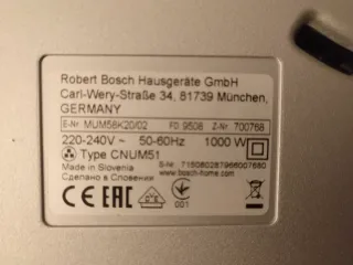 Robot amasador Bosch Rosa