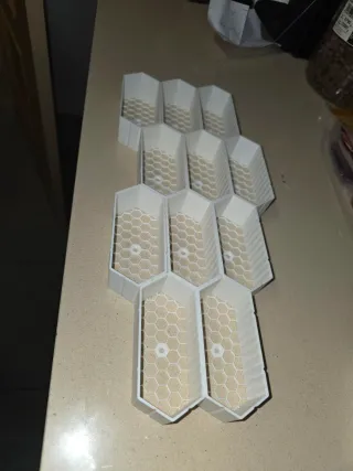 Organizador hexagonal para coches