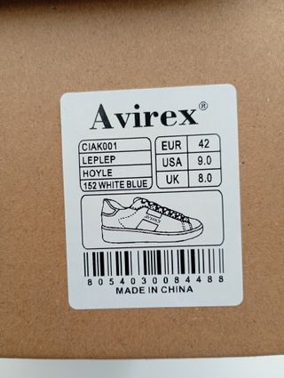 Scarpe Avirex Uomo N.42 Bianche Blu