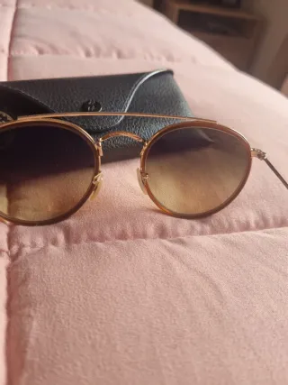 Gafas Ray Ban Redondas Doradas Rosas