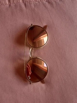 Gafas Ray Ban Redondas Doradas Rosas