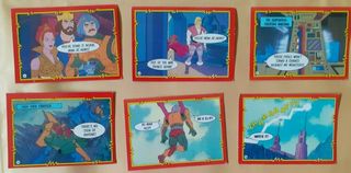 Set Carte vintage anni 80 Motu us gum trading Card