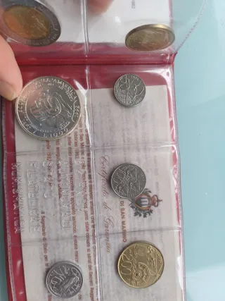 3 Estuches Monedas San Marino 1000 Liras de plata