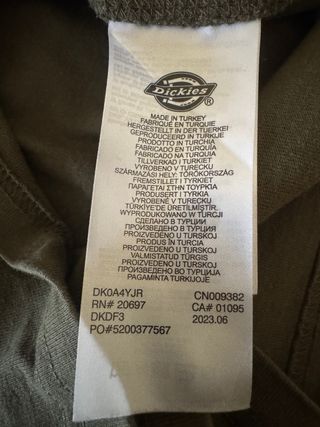 Camiseta Dickies verde oliva original