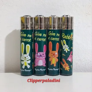 4 Accendini Clipper Pepita Papaya