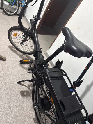 Bicicleta Eléctrica Plegable Negra