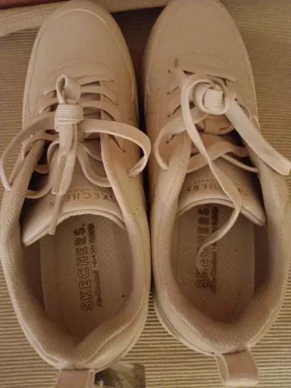 Zapatillas Skechers beige talla 38