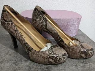 Zapatos de tacón La Touche estampado serpiente