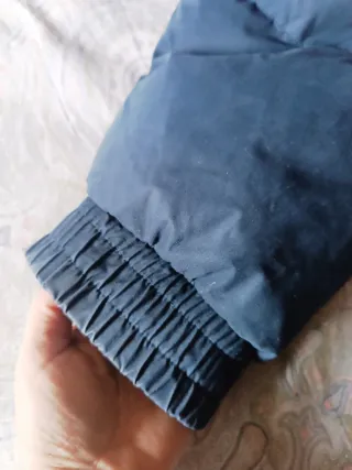 Abrigo Plumas Vintage Azul/Verde