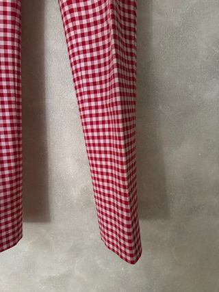 Pantaloni Red Valentino a quadri rossi taglia S