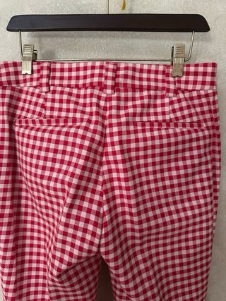 Pantaloni Red Valentino a quadri rossi taglia S