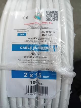 Manguera eléctrica 2G 1.5mm