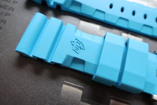 Cinturino in gomma Accordion Blu per Panerai 24mm