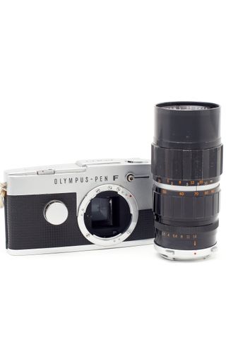Cámara Olympus PEN-FT Plata/Negra