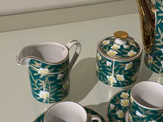 Juego de café porcelana japonesa floral