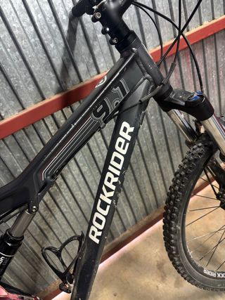 Bicicleta Montaña Rockrider gris