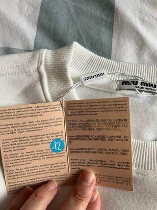 Jersey Miu Miu Blanco Talla XL