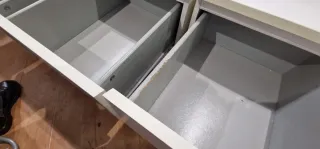 4 cómodas Malm de 2 cajones blancas