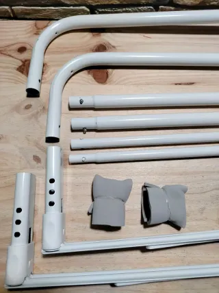 INTERBABY Barrera de cama 150 x 70 cm Abatible