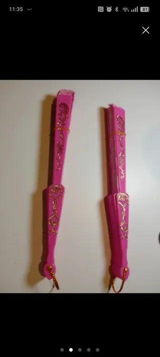 Lote 4 abanicos variados