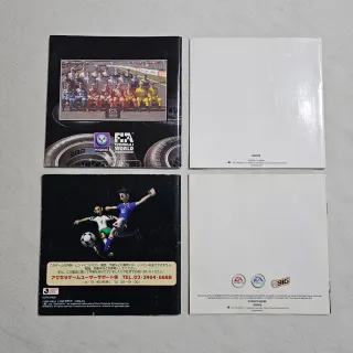 4 manuales ps1: F1 98, 2000, FIFA 2004...