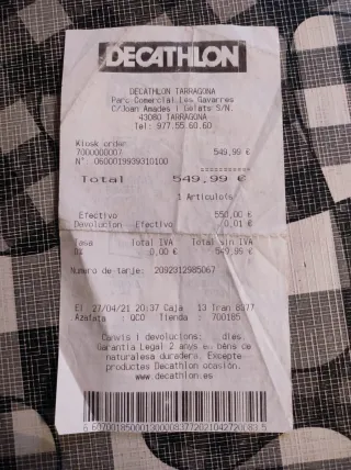 Cinta de correr Domyos T540C