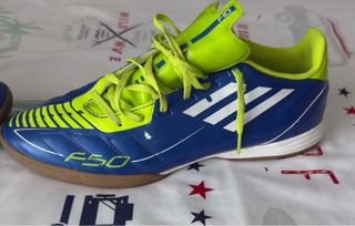 Zapatillas Adidas F50 Fútbol Sala Azul/Verde