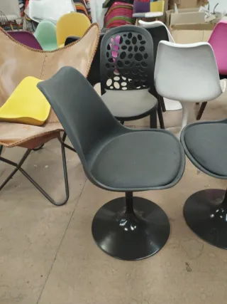 Conjunto 2 Sillas Comedor Giratorias Nórdicas