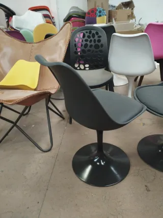 Conjunto 2 Sillas Comedor Giratorias Nórdicas