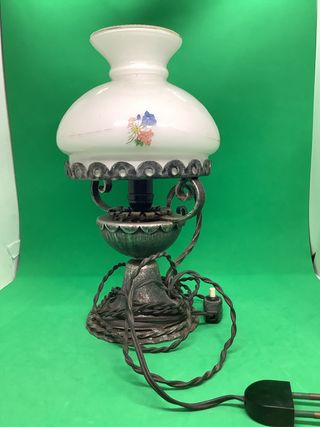 Lampada da tavolo ferro battuto anni '60