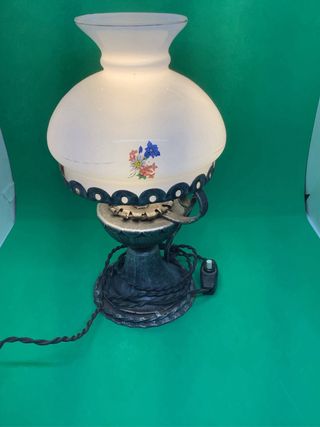 Lampada da tavolo ferro battuto anni '60