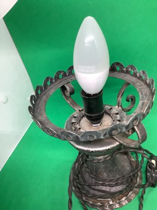 Lampada da tavolo ferro battuto anni '60